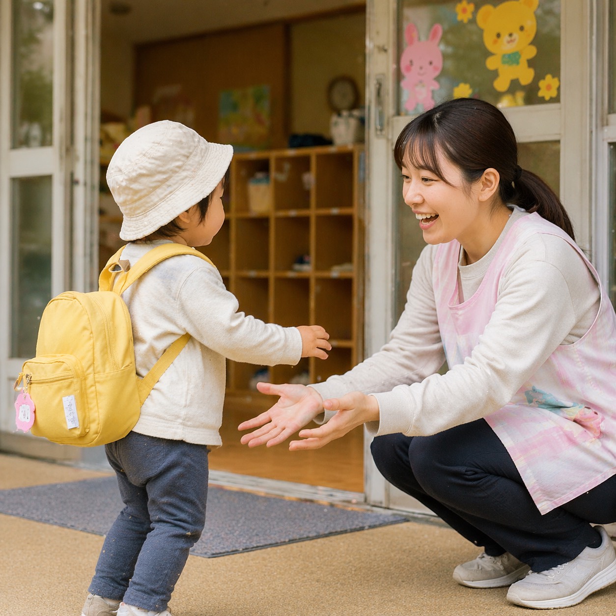 未満児が登園している様子