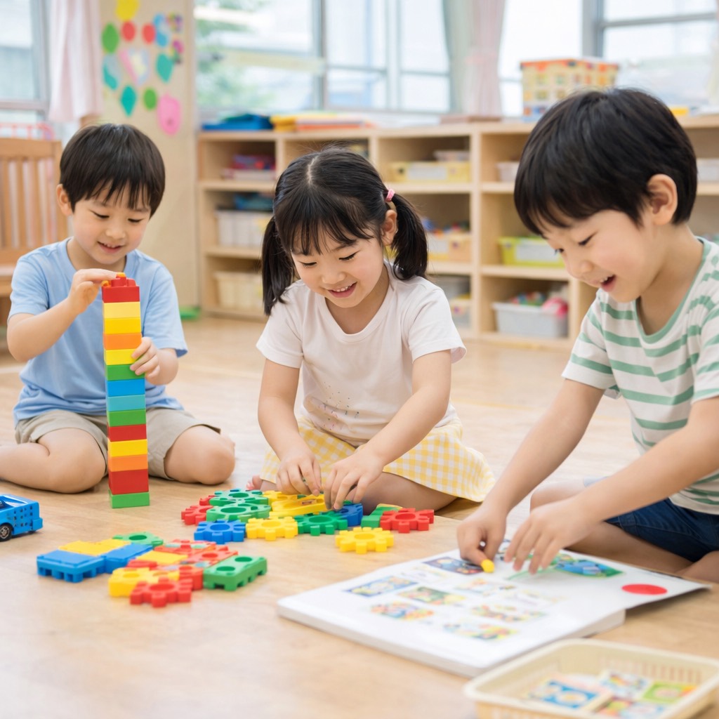 室内で遊ぶ以上児